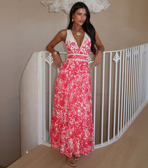 V Neck Lace Printed Swimsuit Set(s)