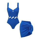 Underwire Blue Textured Swimsuit set(s)