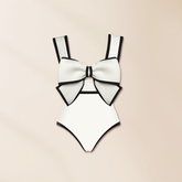 Kid 90cm-120cm Toddler Girls Bowknot One Piece Swimwear for children