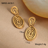 Spiral Pendant Earrings
