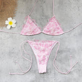 Sexy Lace Pink Bikini