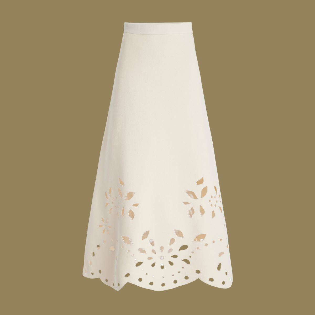 Plus Size Laser Cutting One Piece Swimsuit and Skirt