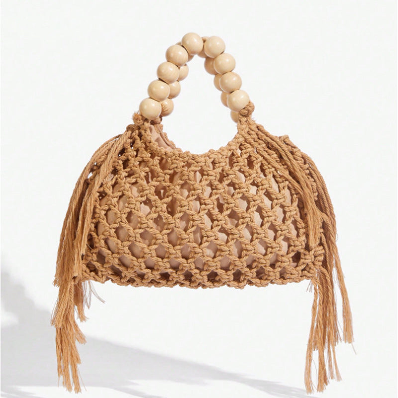 Woven Openwork Mesh Bag