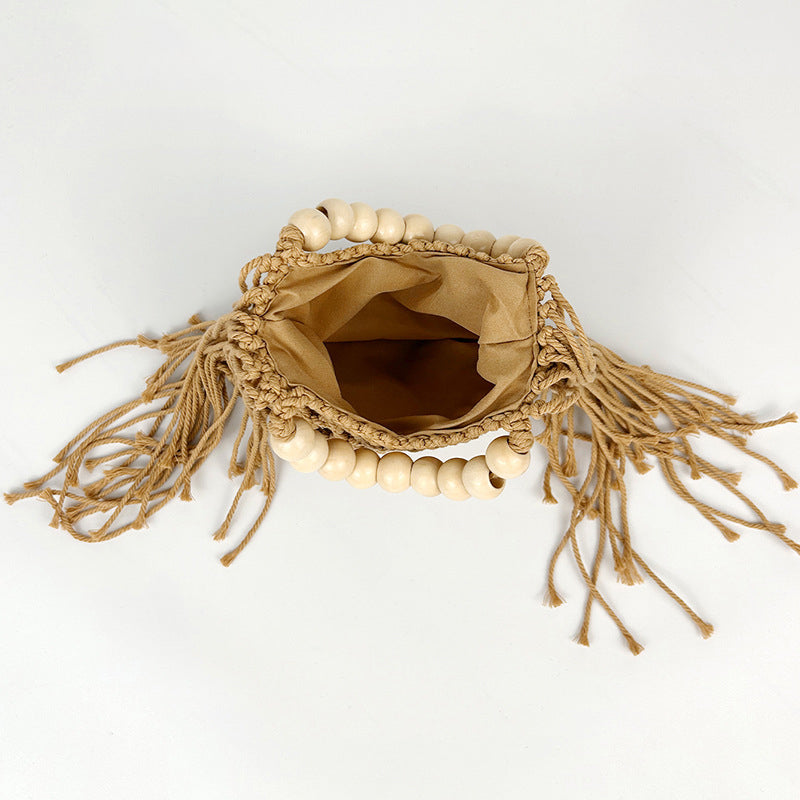 Woven Openwork Mesh Bag