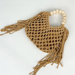 Woven Openwork Mesh Bag