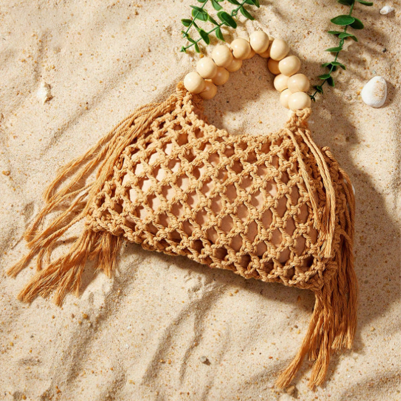 Woven Openwork Mesh Bag