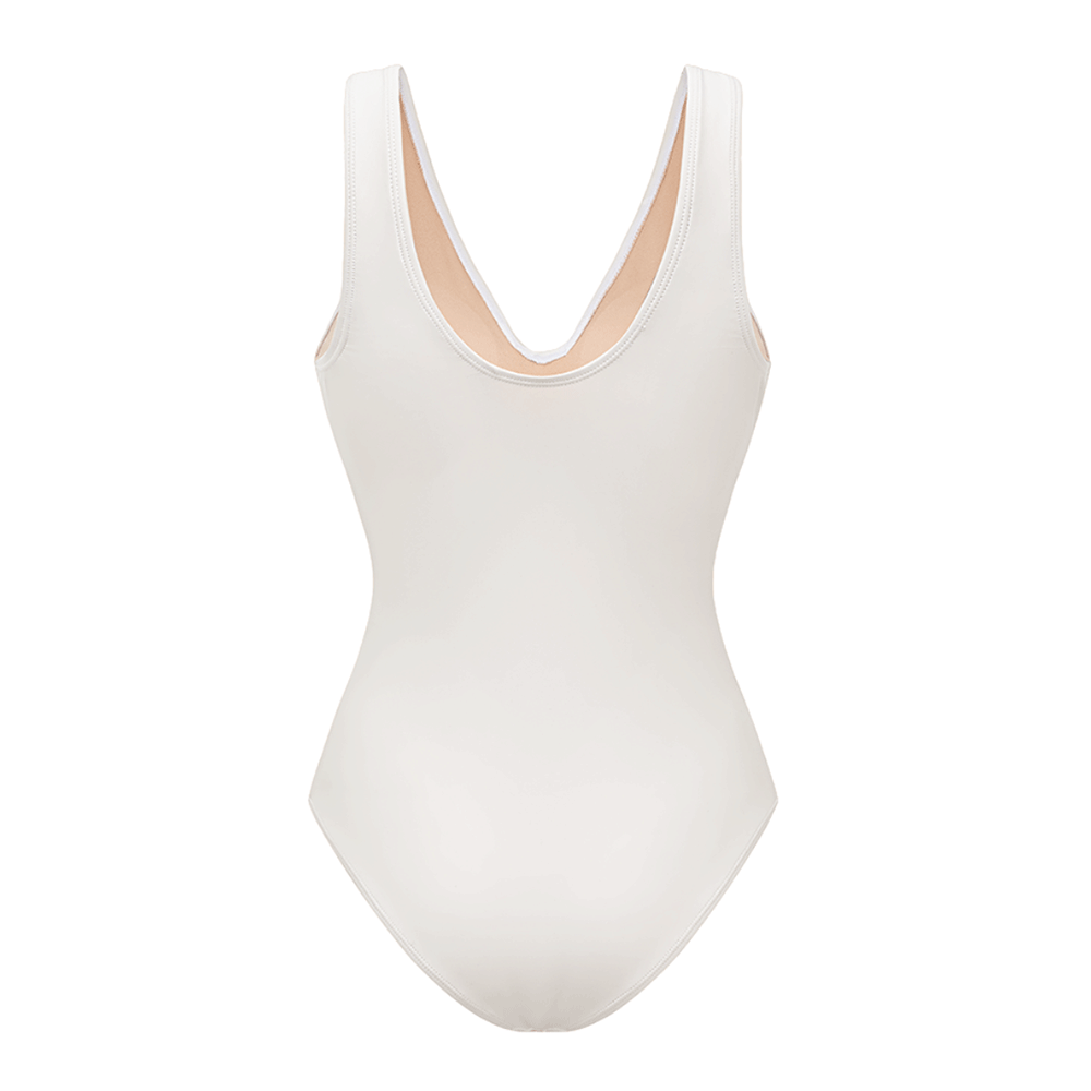 Plus Size V Neck Solid Color Laser Cutting Flower One Piece Swimsuit and Skirt