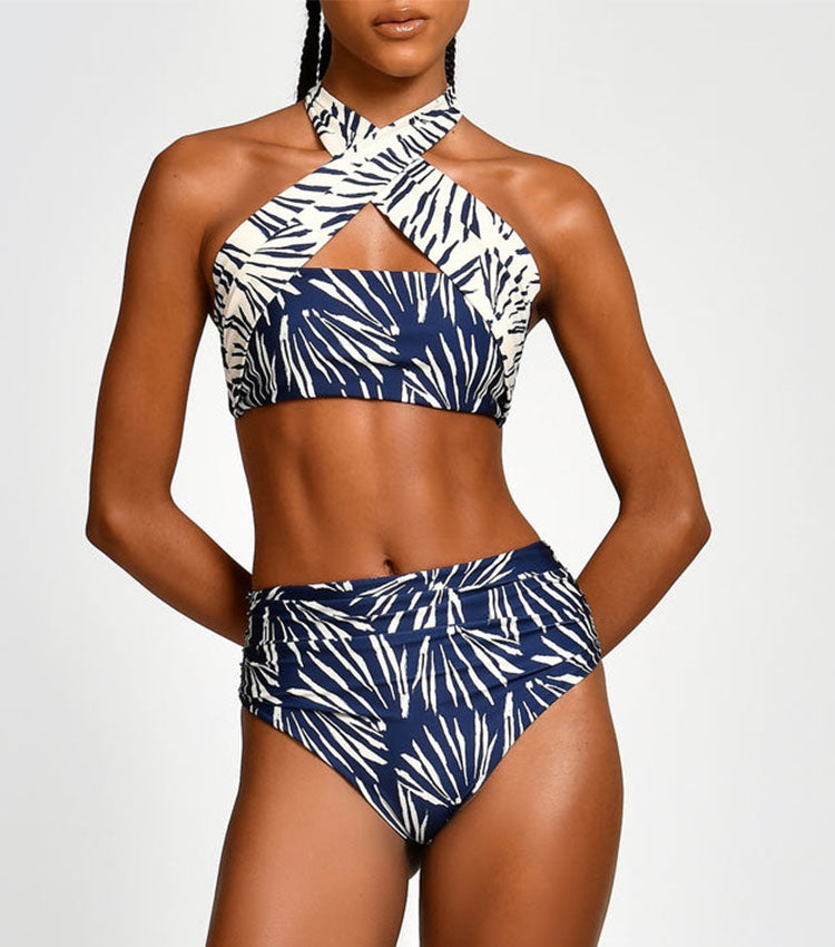 Halter Printed Swimsuit Set(s)