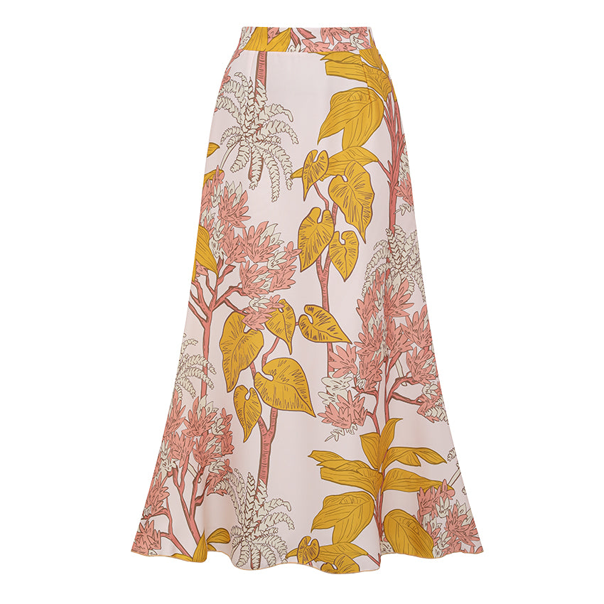 Halter Plant Leaves Print Swimsuit Set(s)