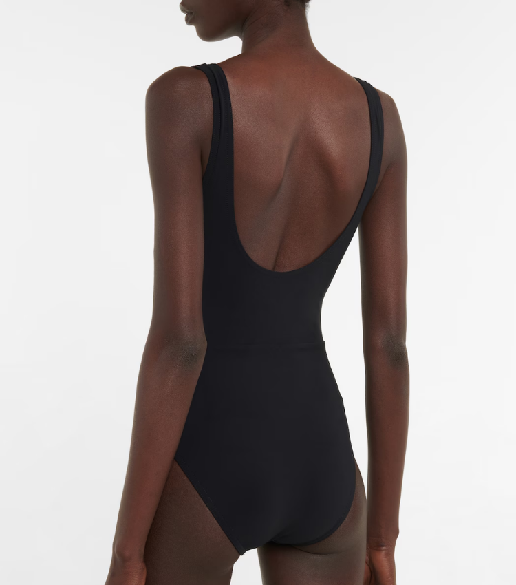 Plus Size Cutout Color Block One Piece Swimsuit and Skirt