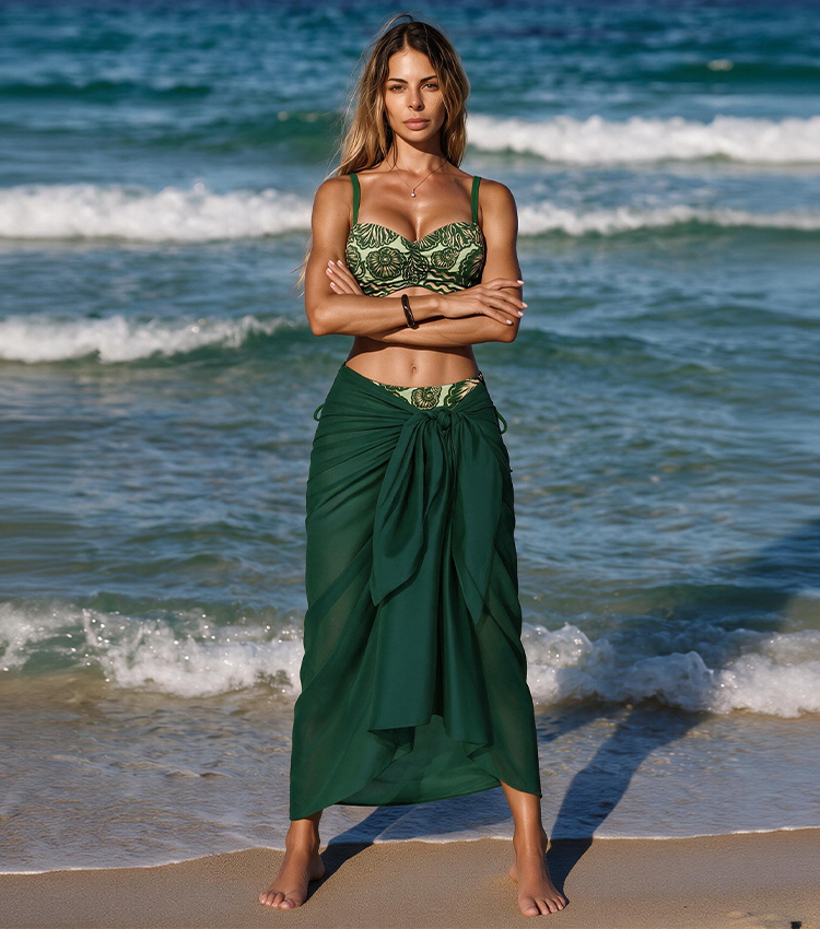 Tummy Control Seashell Print Swimsuit set(s)