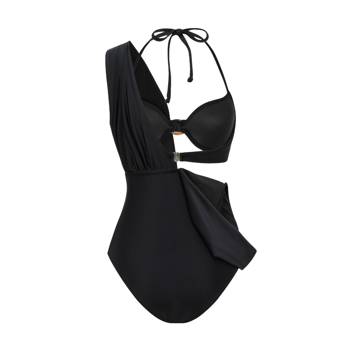 Plus Size Bikini & Plunging Ruched Swim Set