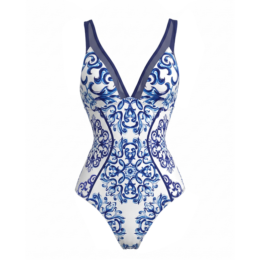 Seville Tiles Printed Swimsuit Set(s)