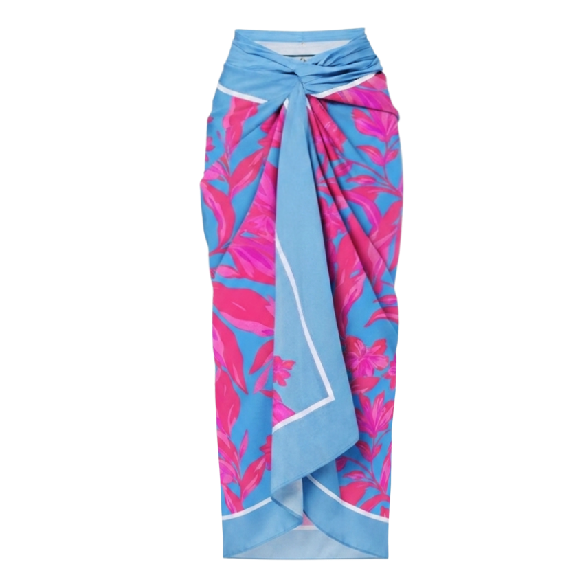 Detachable-Strap Miami Blossom Print Swimsuit Set(s)
