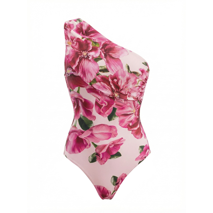 Pink Floral Printed Swimsuit Set(s)