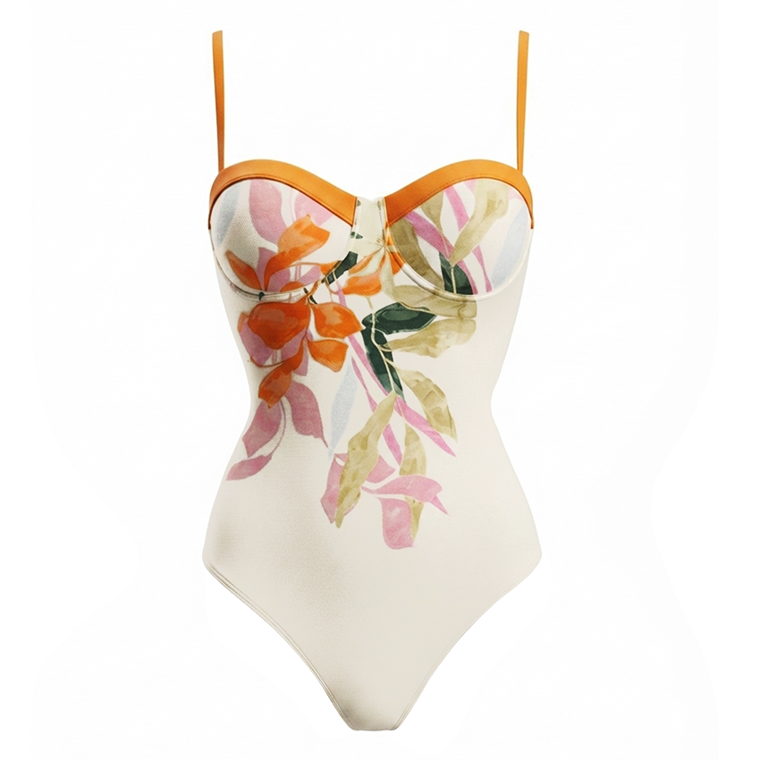 Sling Tropical Floral  Print Swimsuit Set(s)