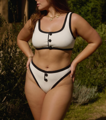 Plus Size Color Block Grace Bikini Swimsuit