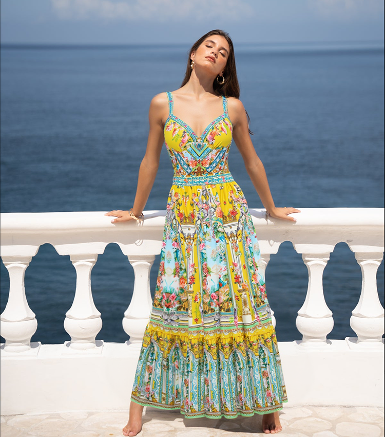 Underwire Bougainville Print Swimsuit Set(s)
