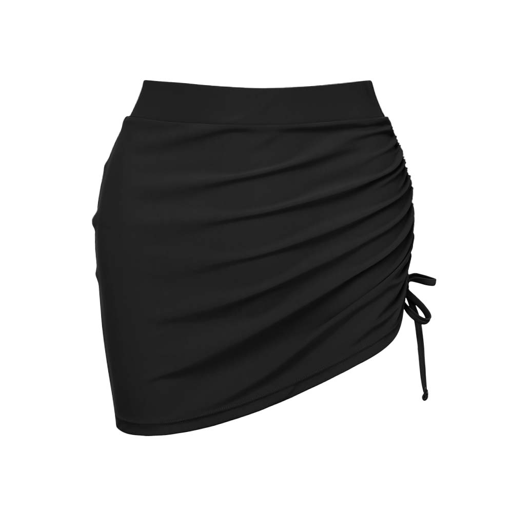 V-Neck Side Seam Drawcord Tummy Control Body Shapers