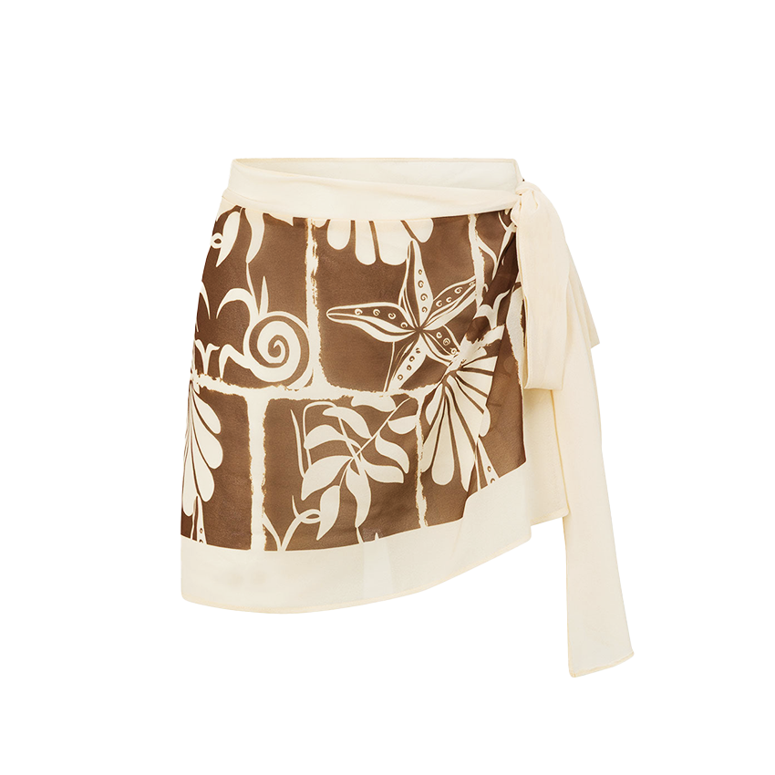 Underwire Seashell Print Swimsuit Set(s)