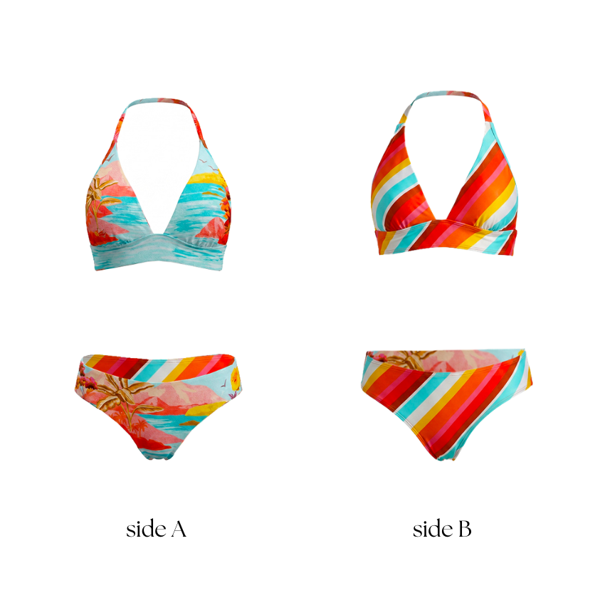 Reversible Landscape Print Swimsuit set(s)