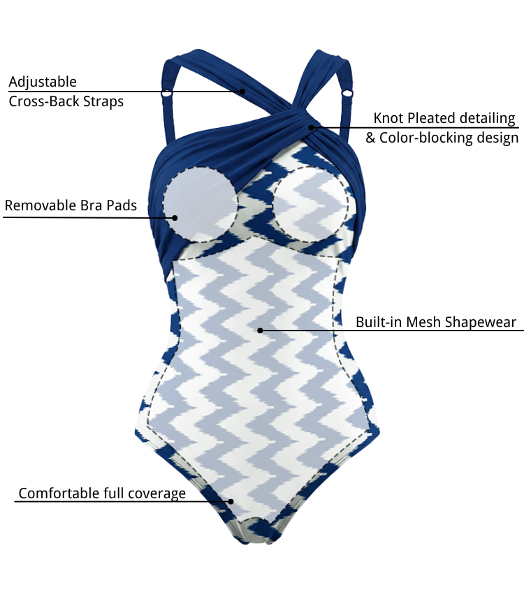 Plus Size Color Blocking Drawstring Shaping Effect Swimsuit set(s)