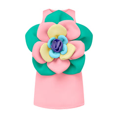 Mom&Me 3D Colorful Floral Sleeveless Dress
