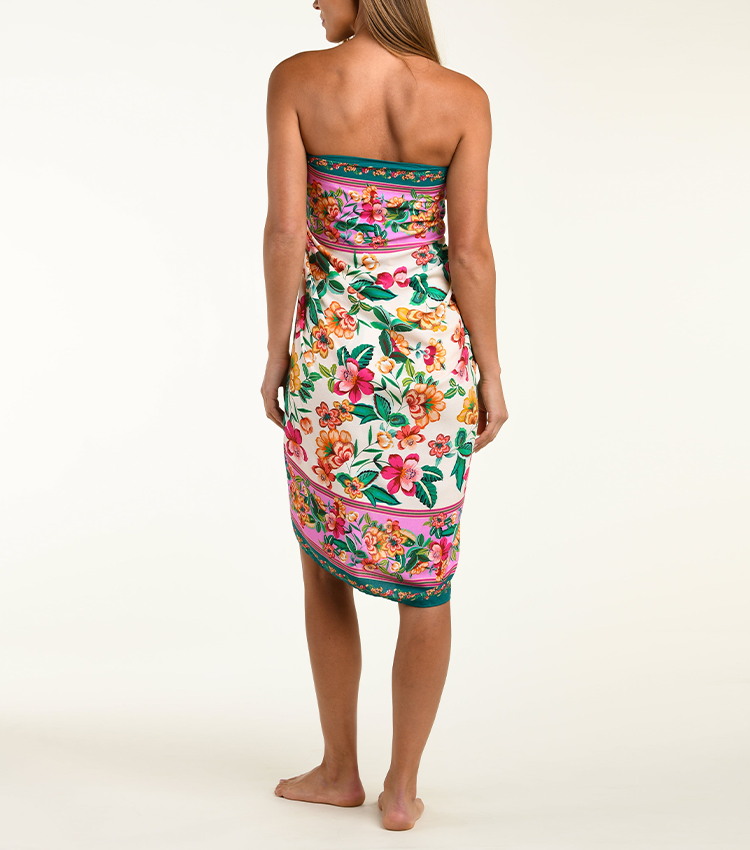 Halter-neck Bloom Haven Print Swimsuit Set(s)