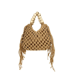 Woven Openwork Mesh Bag