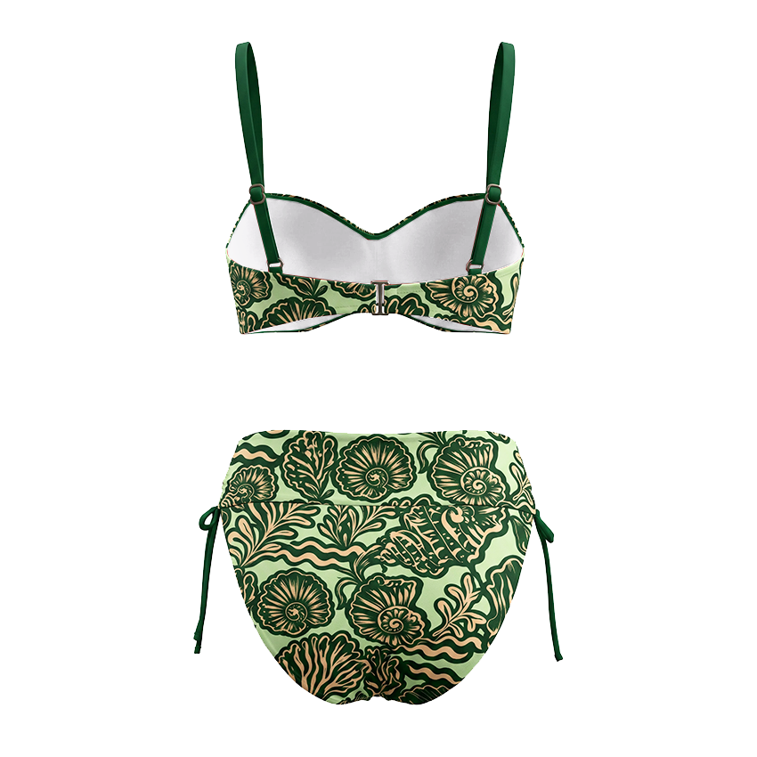 Tummy Control Seashell Print Swimsuit set(s)