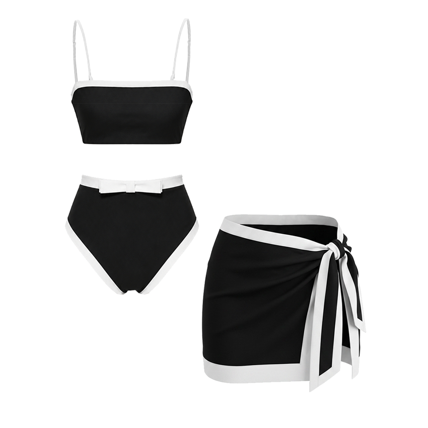 Strapless Bow-detailed Swimsuit set(s)