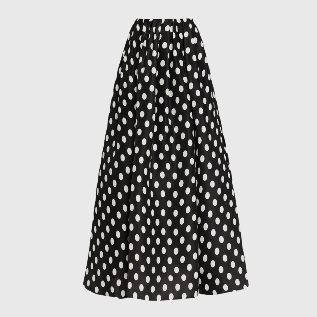 Plus Size Bandeau Polka Dot Print One Piece Swimsuit and Skirt