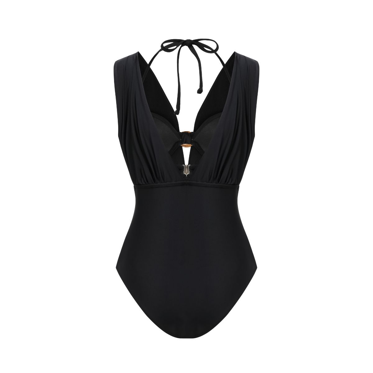 Plus Size Bikini & Plunging Ruched Swim Set