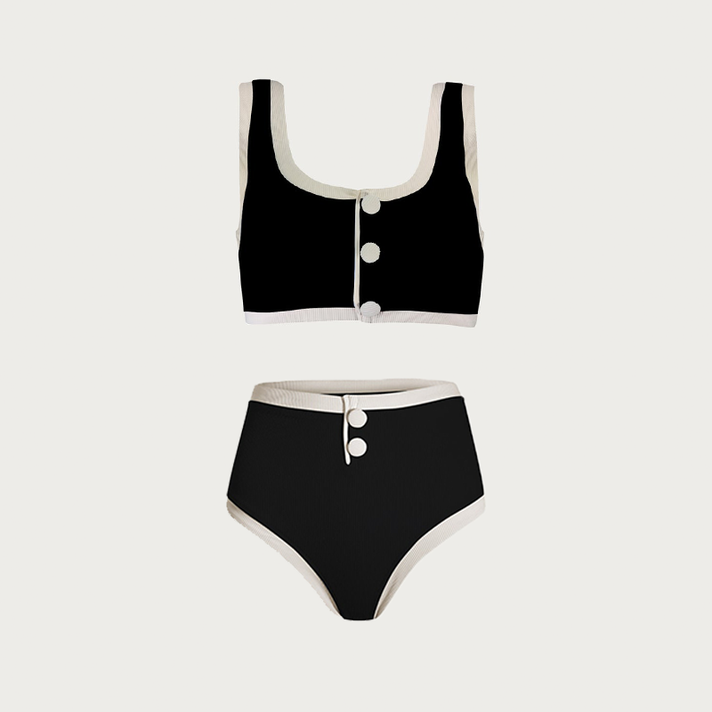 Color Block Grace Bikini Swimsuit