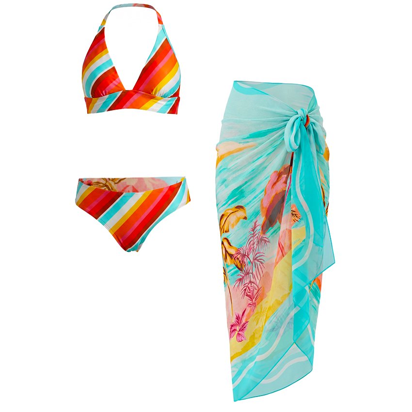 Reversible Landscape Print Swimsuit set(s)