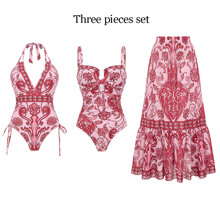 Sling Retro Printed Swimsuit Set(s)
