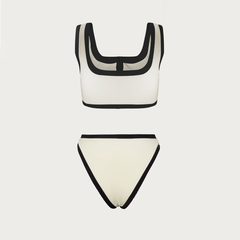 Plus Size Color Block Grace Bikini Swimsuit