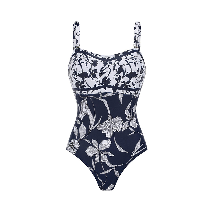 Sling Blue Iris Printed Swimsuit Set(s)