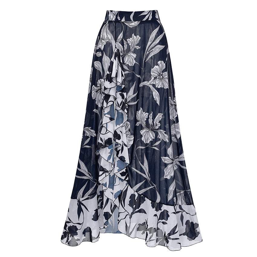 Sling Blue Iris Printed Swimsuit Set(s)