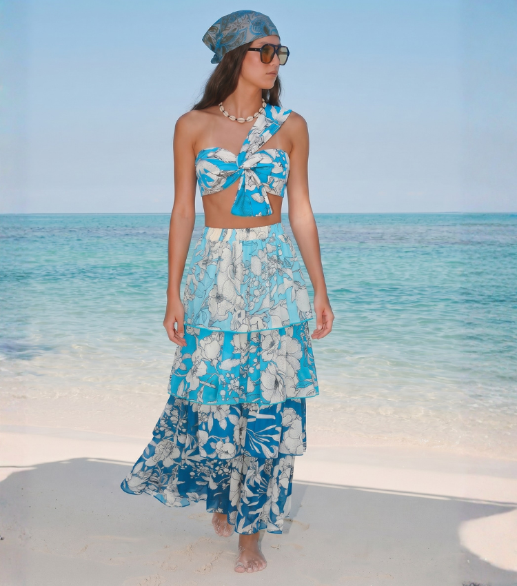 Blue Tropic Bloom Swimsuit Set(s)