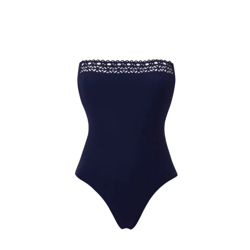 Bandeau Blue Cut Out Swimsuit Set(s)