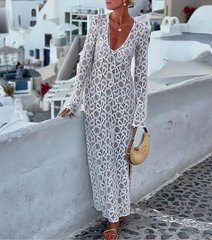 Vacation See Through Slit Dress