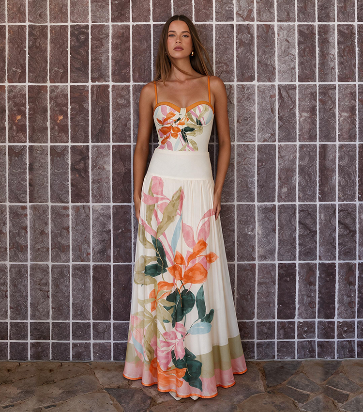 Sling Tropical Floral  Print Swimsuit Set(s)