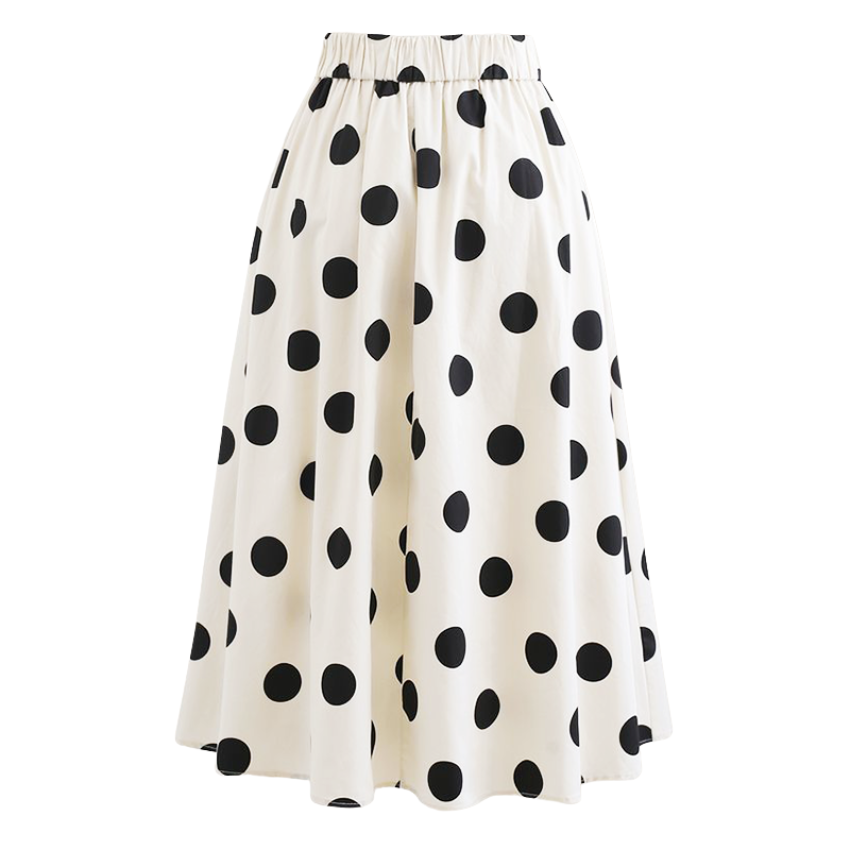 Plus Size Black and White Bow Decor One Piece Swimsuit and Skirt Flaxmaker