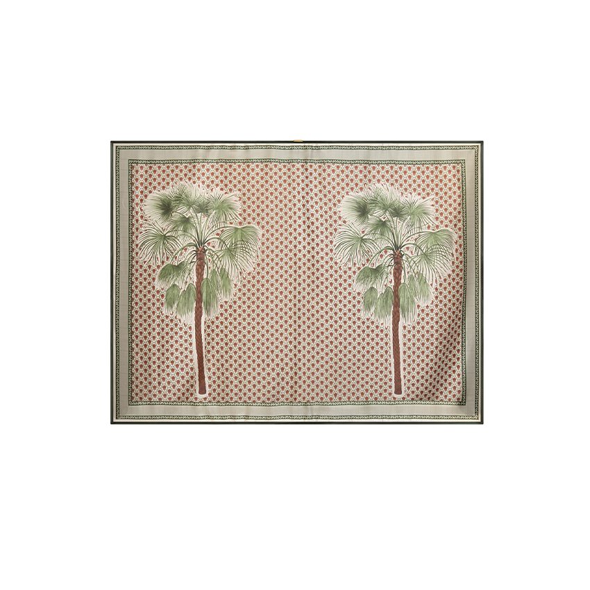 Bandeau Palm Print Swimsuit Set(s)