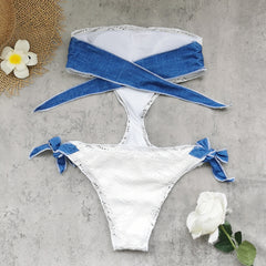 Bandeau Cutout Swimsuit