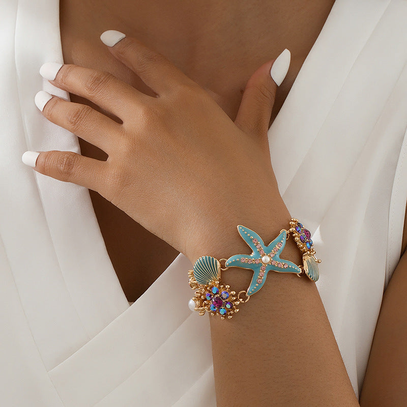 Starfish Seashell Necklace/bracelet
