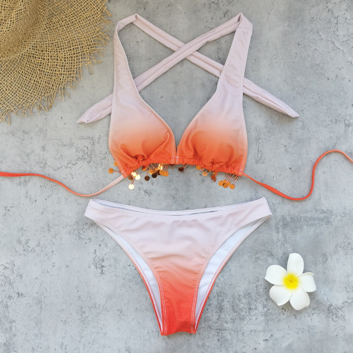 Sexy Ombre Print Swimsuit Set(s)