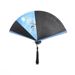 Openwork Bamboo Folding Fan