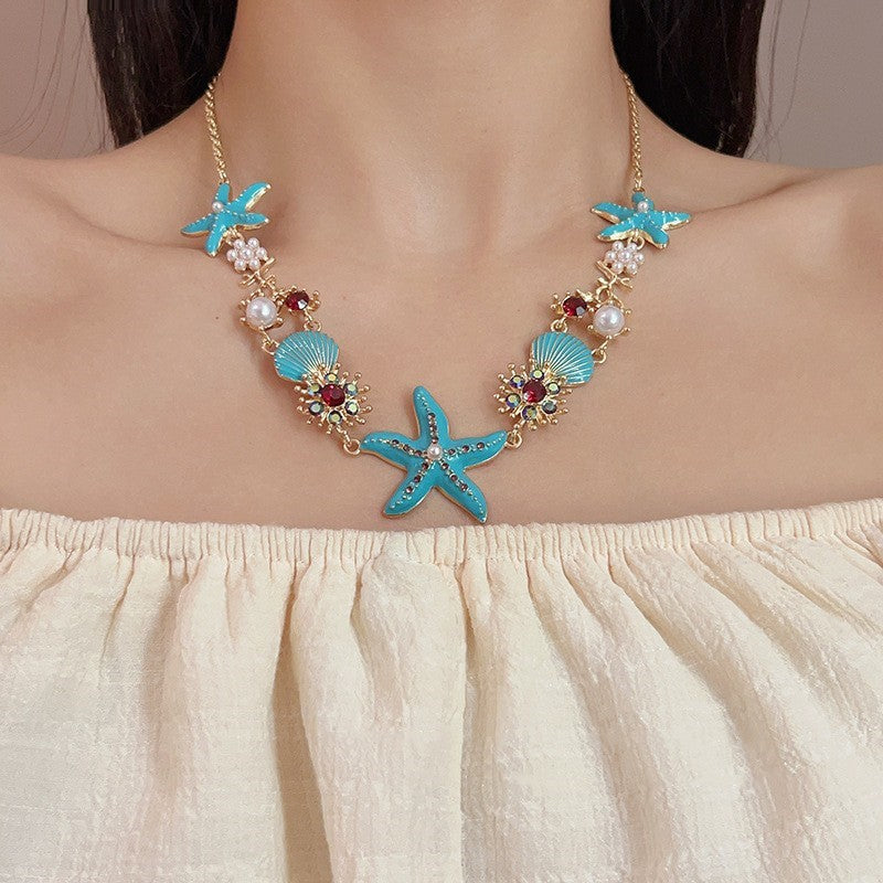 Starfish Seashell Necklace/bracelet